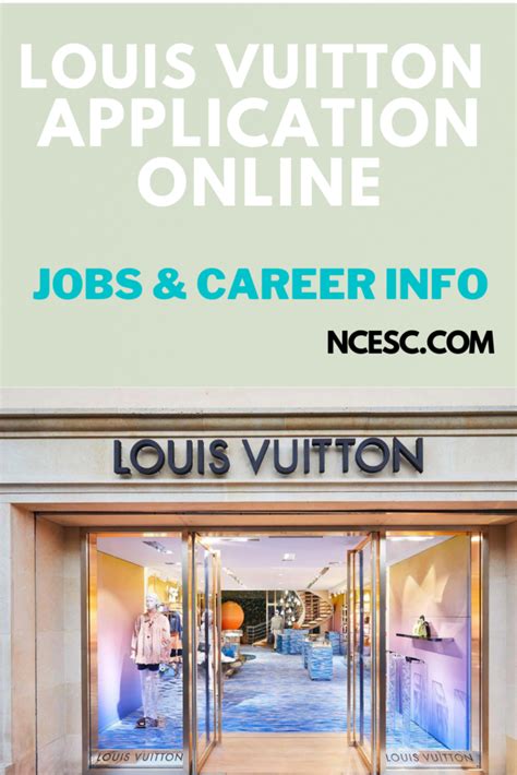 careers at louis vuitton|Louis Vuitton application for employment.